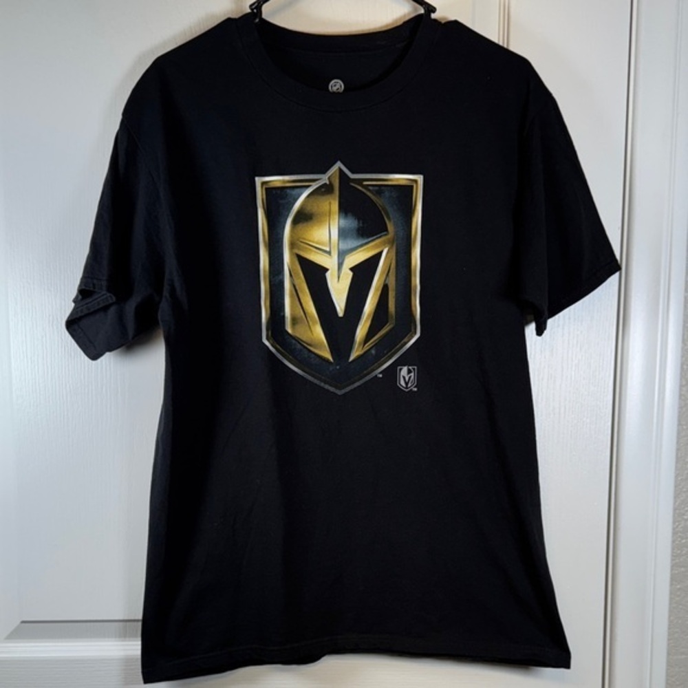 Fanatics NHL Vegas Golden Knights VGK Hockey Black Shirt Size Med EUC #5713
